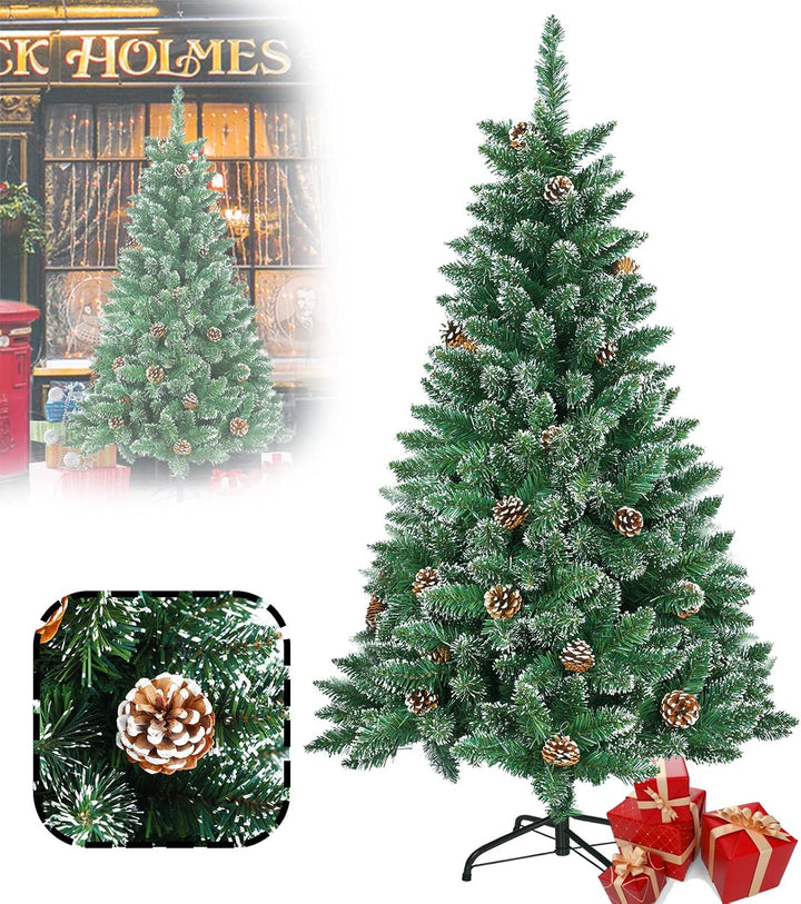 LZQ 180cm Weihnachtsbaum Künstlich PVC mit Schnellaufbau Klappsystem Tannenbaum Künstlich Christbaum