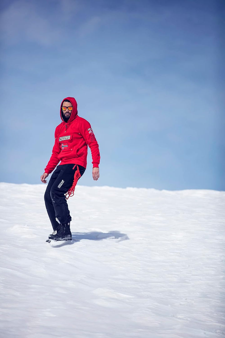 Geographical Norway Herren Gymclass Kapuzenpullover S Hellgrau, S Hellgrau