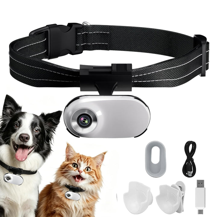 HD 1080P Katzenhalsband mit Videoaufnahme, kabellose Mini-Sportkamera, kleine Action-Kameras, Körper