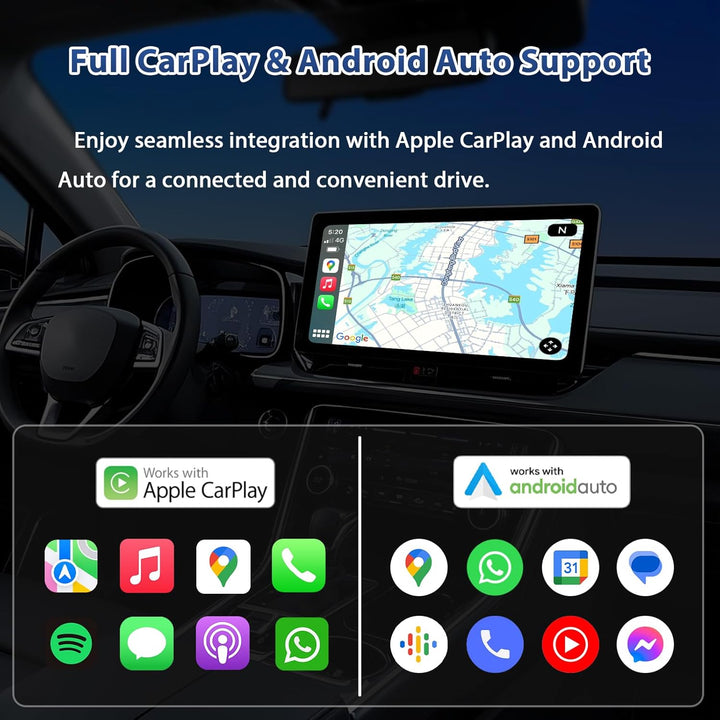2 in 1 Wireless CarPlay & Android Auto Adapter - Mini Plug & Play USB Dongle, Kompatibel mit Autos a
