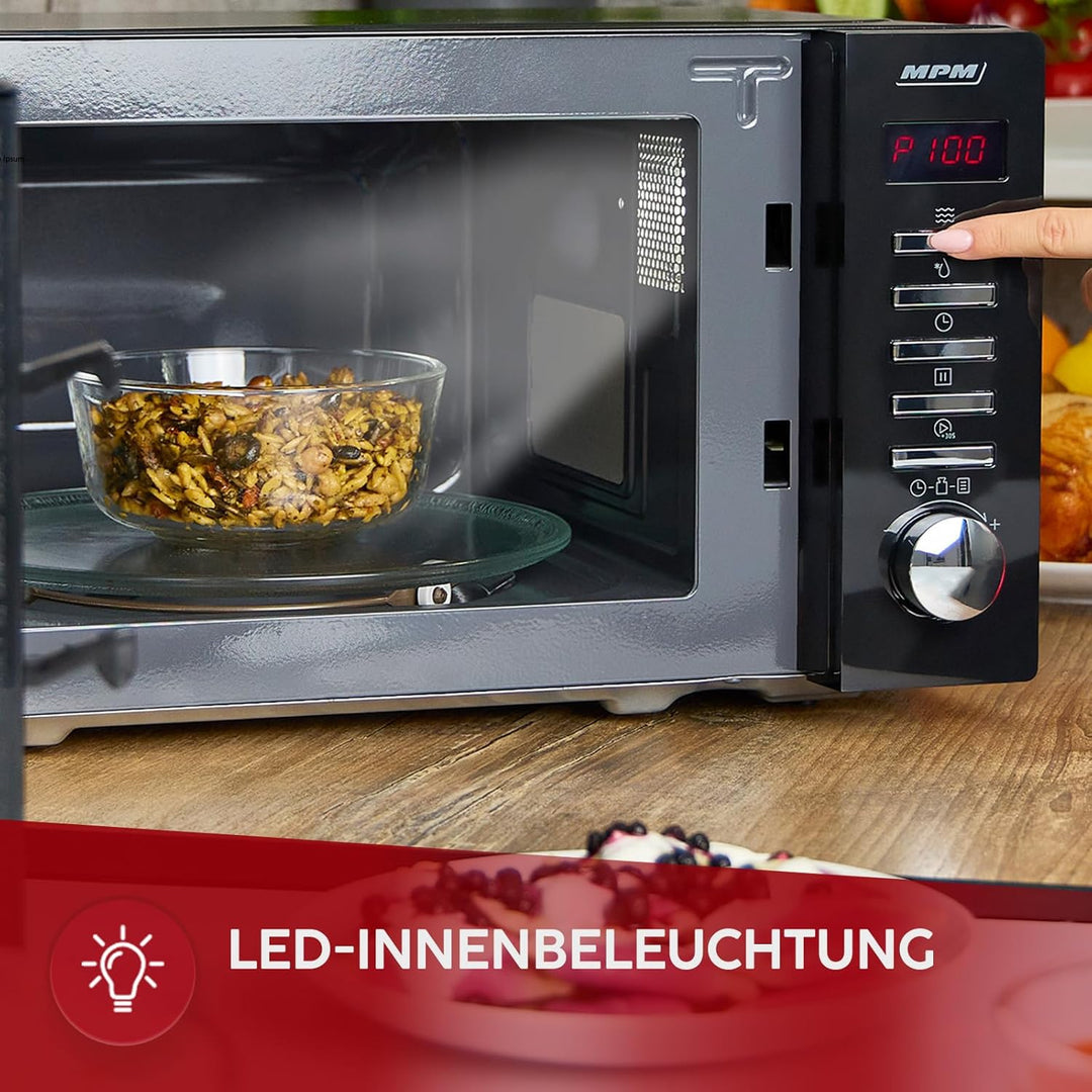 MPM Mikrowelle MPM-20-KMT-05 20 L - Mikrowellenofen für schnelles Kochen - Erwärmen und Auftauen - D