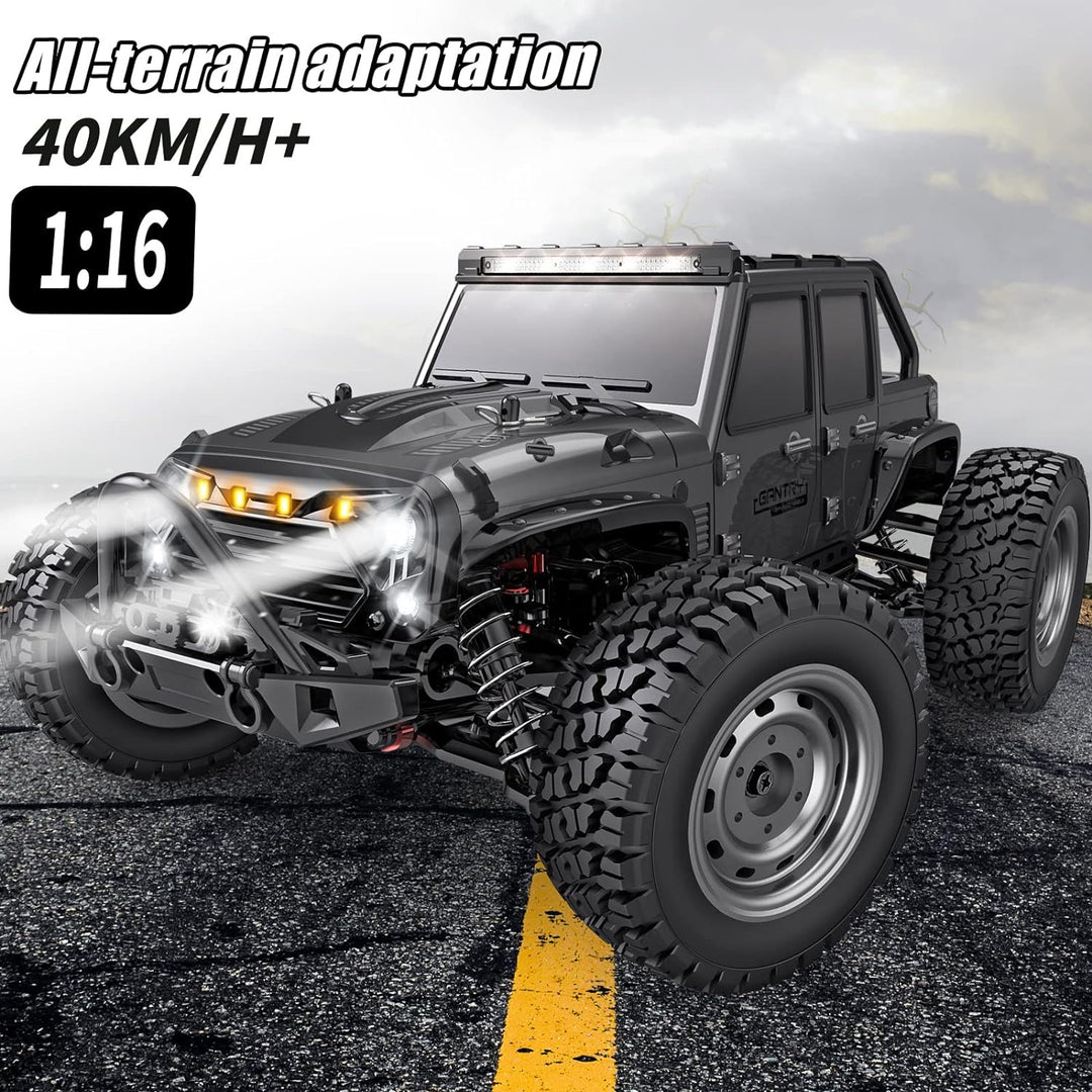 Gzsbaby Ferngesteuertes Auto 1/16 RC Car 4WD mit 40 km/h Hochgeschwindigkeits,2 Akku Lange Laufzeit,