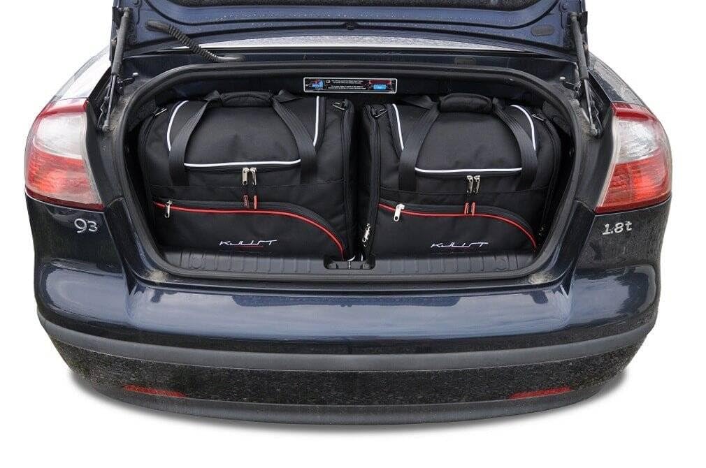 KJUST Dedizierte Reisetaschen 4 stk kompatibel mit SAAB 9-3 CABRIO II 2002-2011