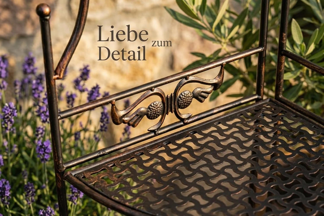 PrimoLiving Metall Garten Regal - Pflanzen Blumen Eckregal aus Metall - Pflanzenregal Garten und Bal