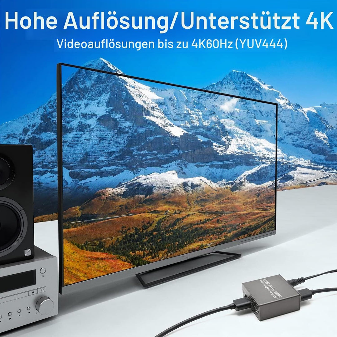 HDMI Audio Embedder Inserter Digital Analog Audio + DVI zu HDMI Unterstützung TOSLINK Optical 3.5mm