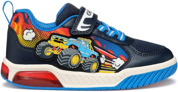 Geox Jungen J Inek Boy E Sneakers 33 EU Navy Lt Blue, 33 EU Navy Lt Blue