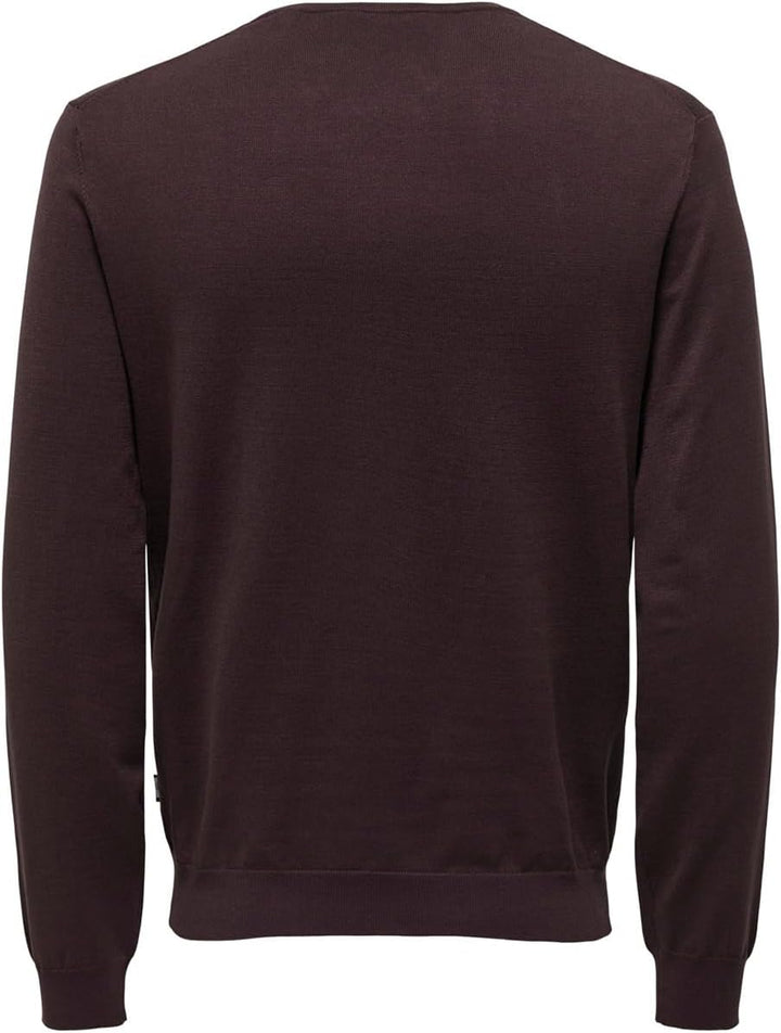 Only &amp; Sons Male Strickpullover ONSWYLER Pullover | Knitted Pullover L Fudge, L Fudge