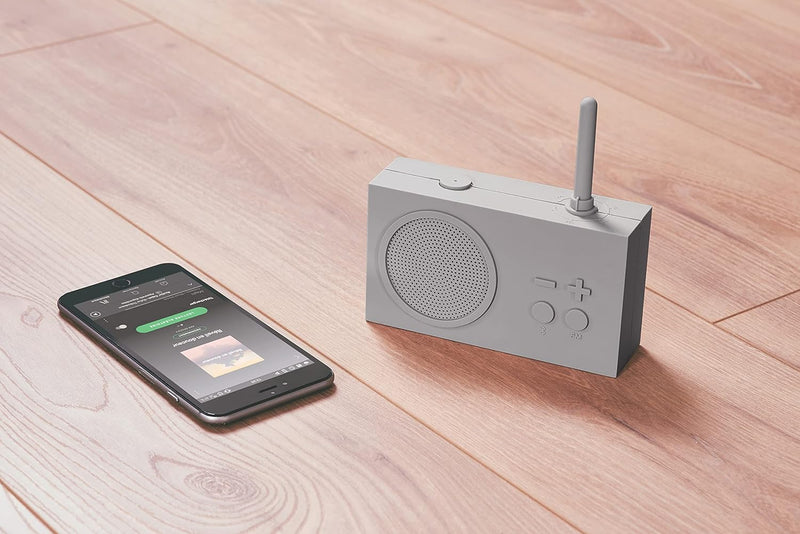 Lexon TYKHO 3 Tragbarer Bluetooth Lautsprecher mit FM Radio, Wasserdicht und Wiederaufladbarer Akku