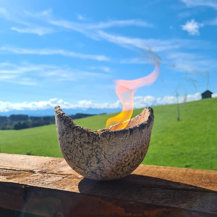 Gartenfeuer mit Dauerdocht | Tischfeuer | Gartenkerze | Handmade | Gartenfackel