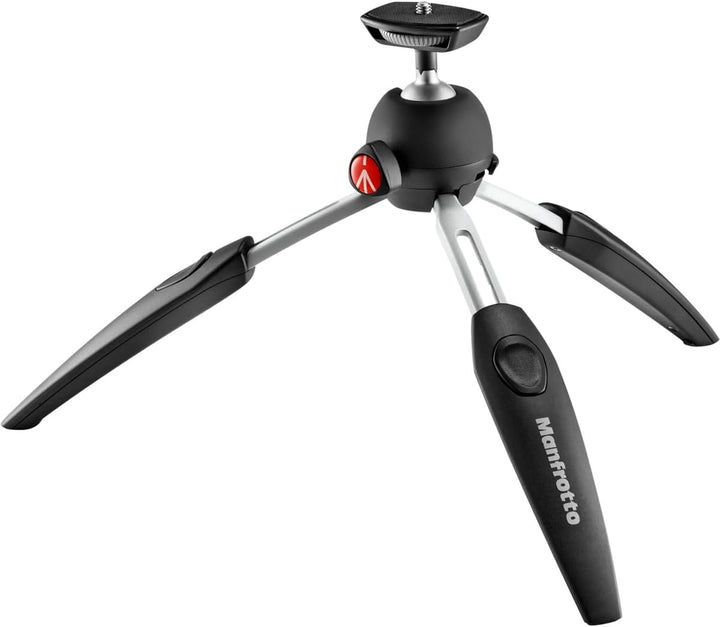 Manfrotto MTPIXIEVO-BK, PIXI EVO 2-Segment Mini-Stativ für spiegellose Kameras, kompakte Systemkamer