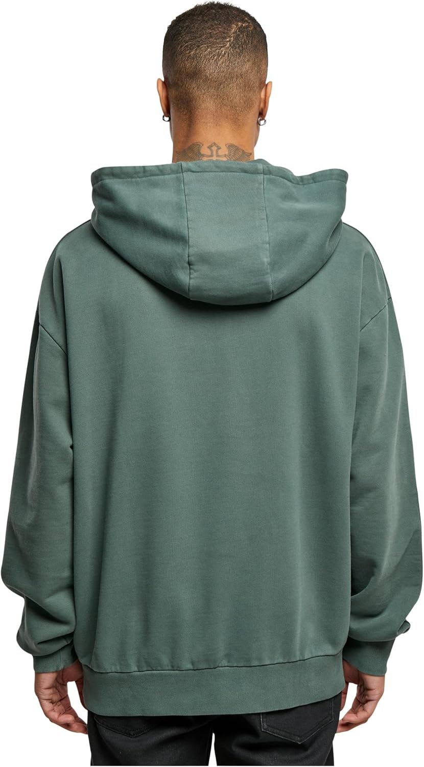 Urban Classics Herren Kapuzenpullover Heavy Terry Garment Dye Hoody, Männer Sweatshirt in Oversized