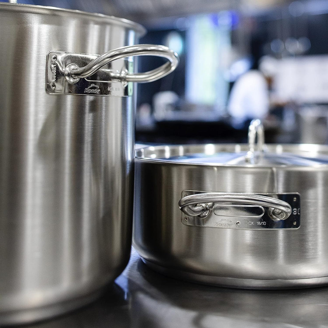 Lacor Suppentopf hoch Chef-Classic aus Edelstahl mit Deckel Gr??e: 60cm 60 Ø(cm), 60 Ø(cm)