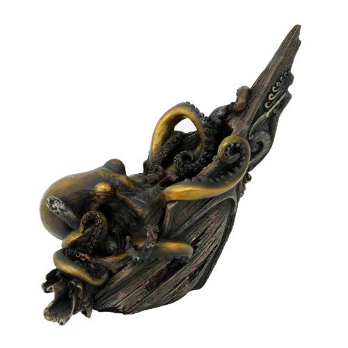 Pacific Giftware The Kraken Giant Octopus Attacking Ship Collectible Figurine 9 Inch Tall