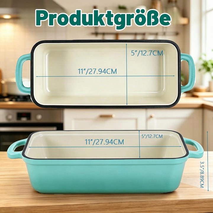 5.68 L Gusseisen Brotbackform,Brotbacktopf mit Deckel,Gusseisen Topf Brot Backen,Brotformen zum Back