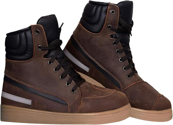 Wasserdichte Motorradstiefel für die Stadt, lässig, für Herren, rutschfest, Motorradschuhe, CE EN [1