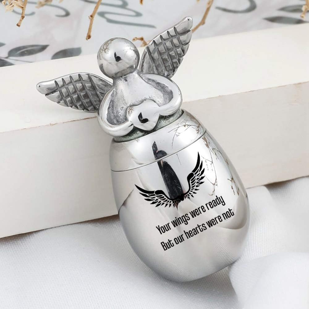Urn-01 Urnen-01 "Your Wings were Ready, But My Heart Was Not – Kleine Andenken-Urnen für Menschen/Ha