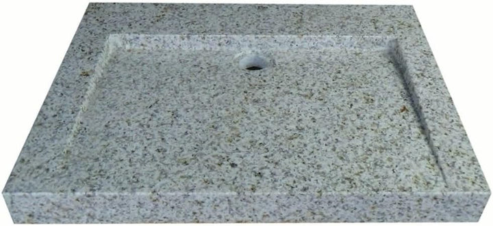 Waschbecken aus Naturstein, Granit, Model "Bern 55" gelb gesprenkelt