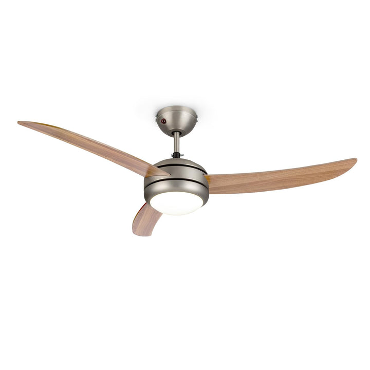 Klarstein El Paso Deckenventilator - 2-in-1: Ventilator & Deckenlampe, Durchmesser: 52" (132 cm), 3