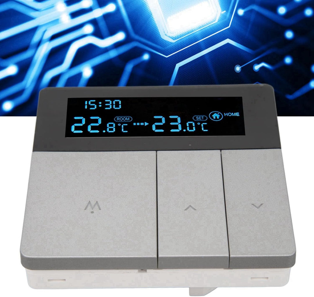 Thermostat für Fussbodenheizung, digitales Thermostat zur Wandmontage, mit digitalem LCD-Display, fü