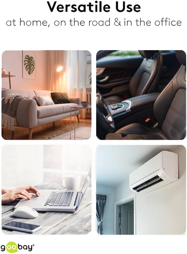 goobay 61667 Elektrisches Staubgebläse/Reinigung von PC, Tastatur, Heizkörper, Sofa etc. / Akku mit