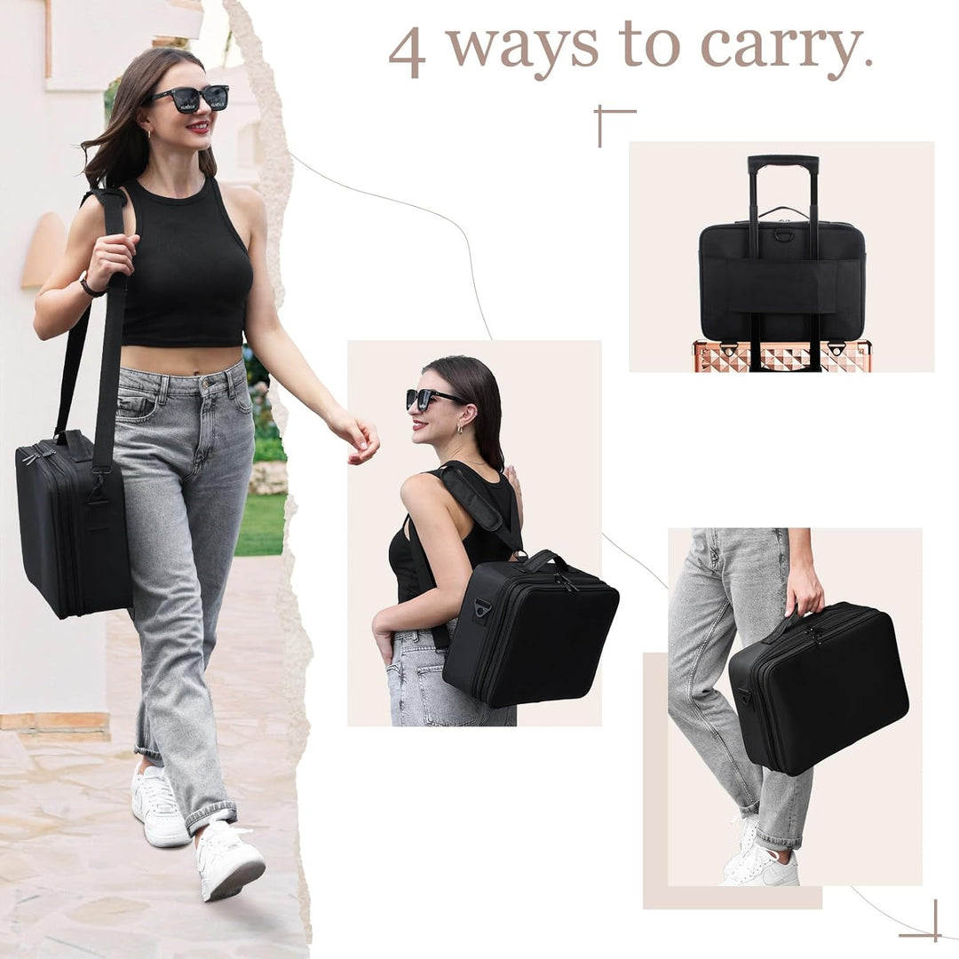 Make up Koffer Kosmetikkoffer Make up Tasche Gross Kosmetiktasche Schminktasche Schminkkoffer Make u