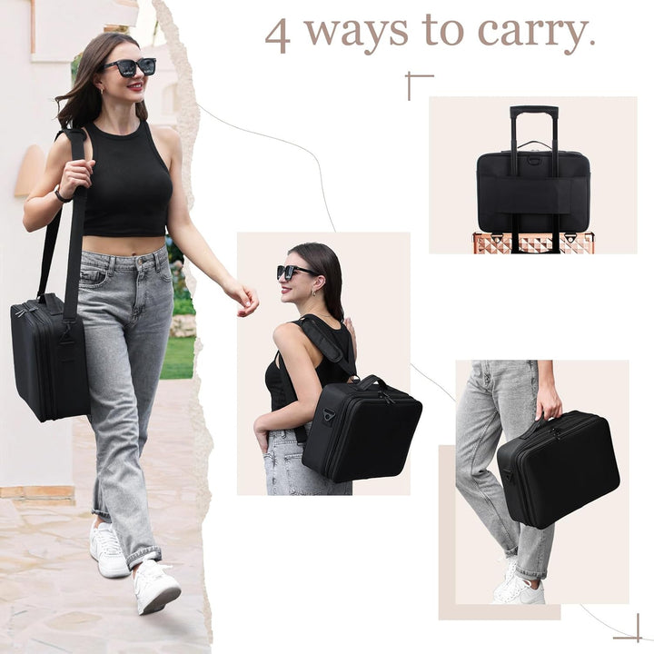 Make up Koffer Kosmetikkoffer Make up Tasche Gross Kosmetiktasche Schminktasche Schminkkoffer Make u