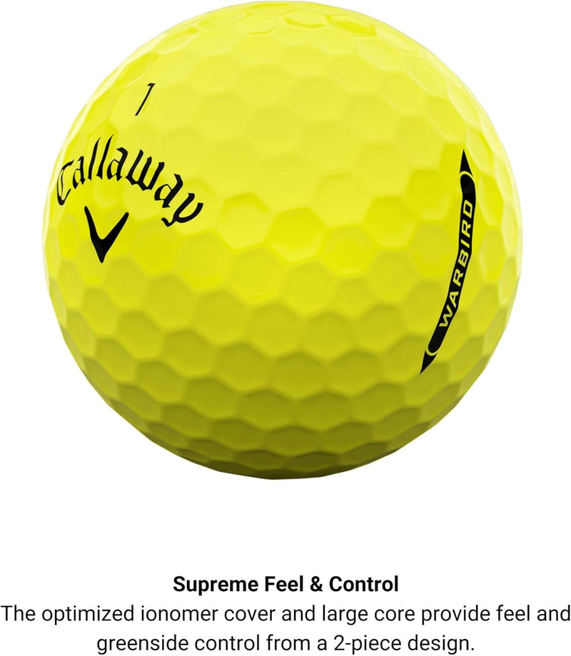 Callaway ERC Soft Golfbälle 2023 Dreispurig Gelb, Dreispurig Gelb