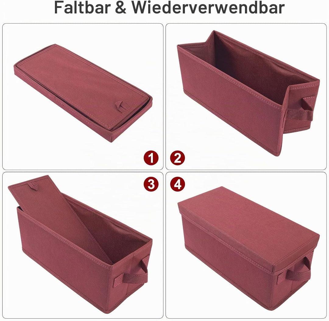 UENTIP CD-Aufbewahrungsbox, 1 Stück, CD-Hülle, 33,5 x 15 x 13,5 cm, Behälter für 30 CDs in vollen Ju