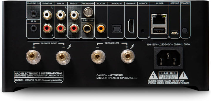 NAD C 700 V2 Streaming Verstärker BlueOS