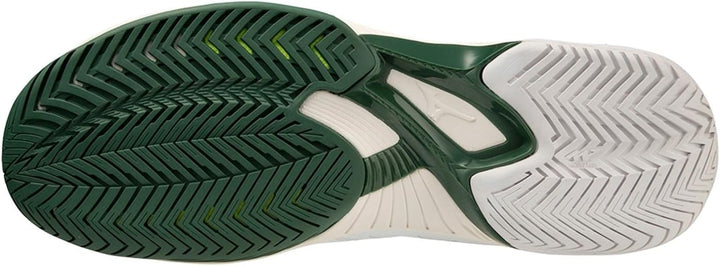 Mizuno Wave Exceed Tour 5 AC Tennisschuh für Herren Weiss 45 EU White Pineneedle Papyrus, 45 EU Whit