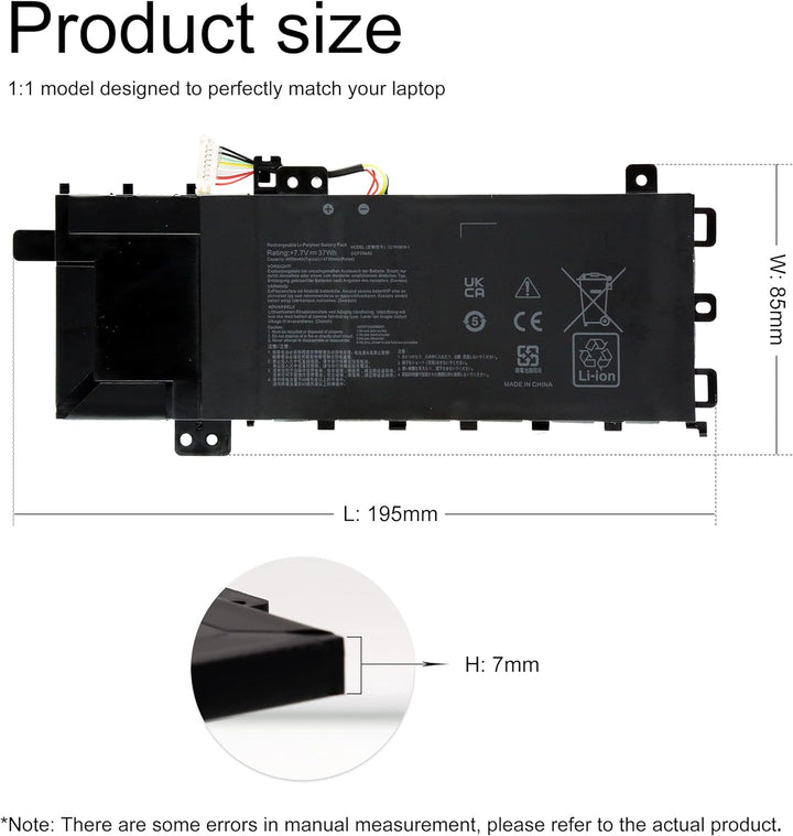 BLESYS C21N1818-1 Akku für ASUS VivoBook 15 F512DA F512FA F512FB F512FJ F512FL F512JA F512UA K512FA
