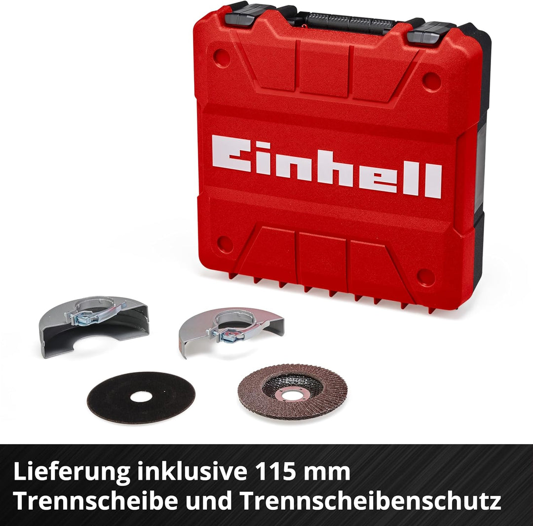 Einhell Akku Winkelschleifer TE-AG 18/115 Li-Solo Acc Power X-Change (18 V, 115 mm Scheibendurchmess