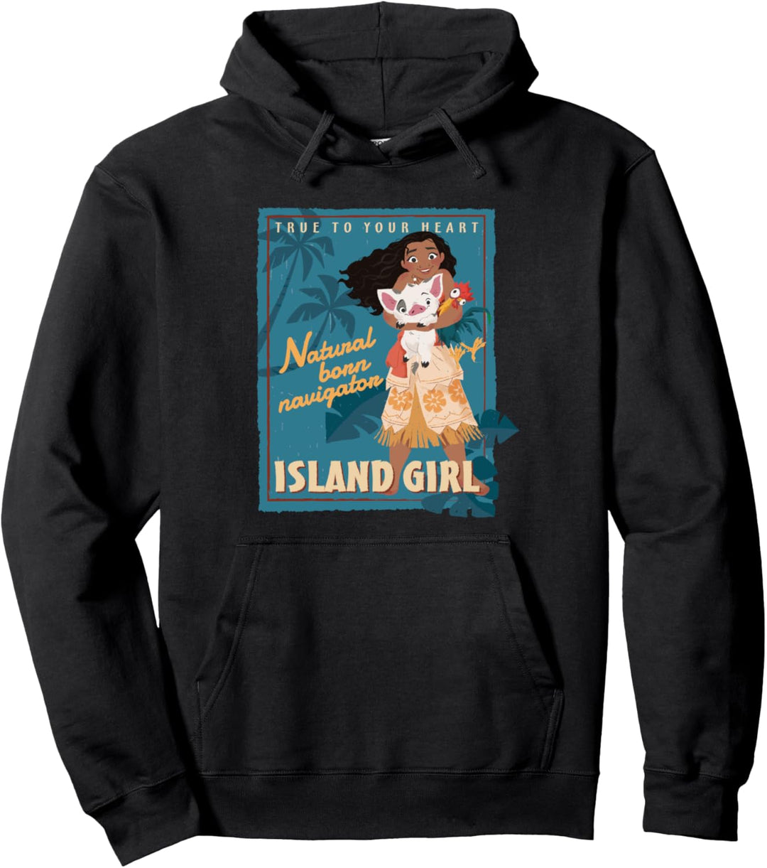 Vaiana Island Girl Pullover Hoodie