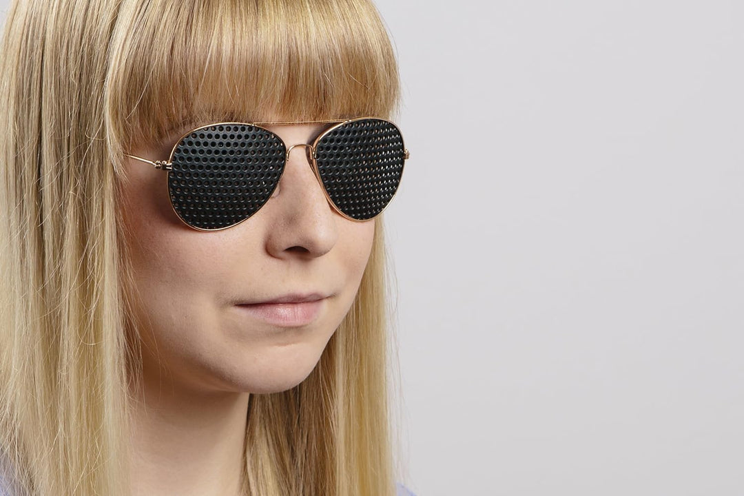 Metall-Rasterbrille 420-PGG - ganzflächiges Raster