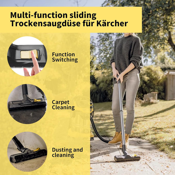 Bodendüse für Kärcher WD3, WD4, WD5, WD6, Trockensaugdüse Ersatz Staubsauger Bodendüse Zubehör