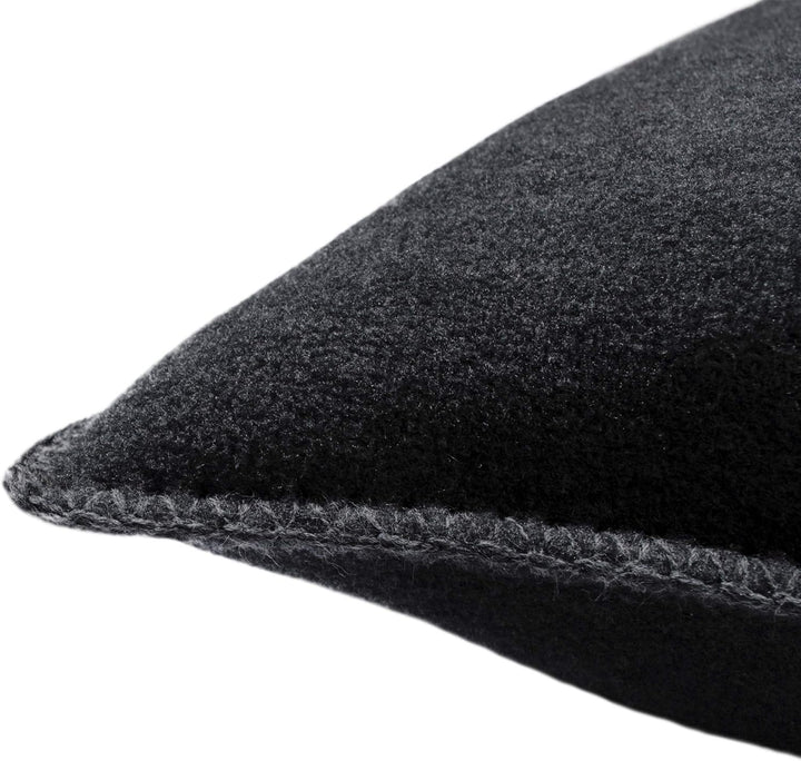 Soft-Fleece-Kissenbezug – Polarfleece mit Häkelstich – weiche, hochwertige Sofa-Kissenhülle – 50x50