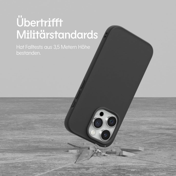 RhinoShield Case kompatibel mit [iPhone 15 Pro] | SolidSuit - MagSafe-kompatibel -Stossdämpfende & s