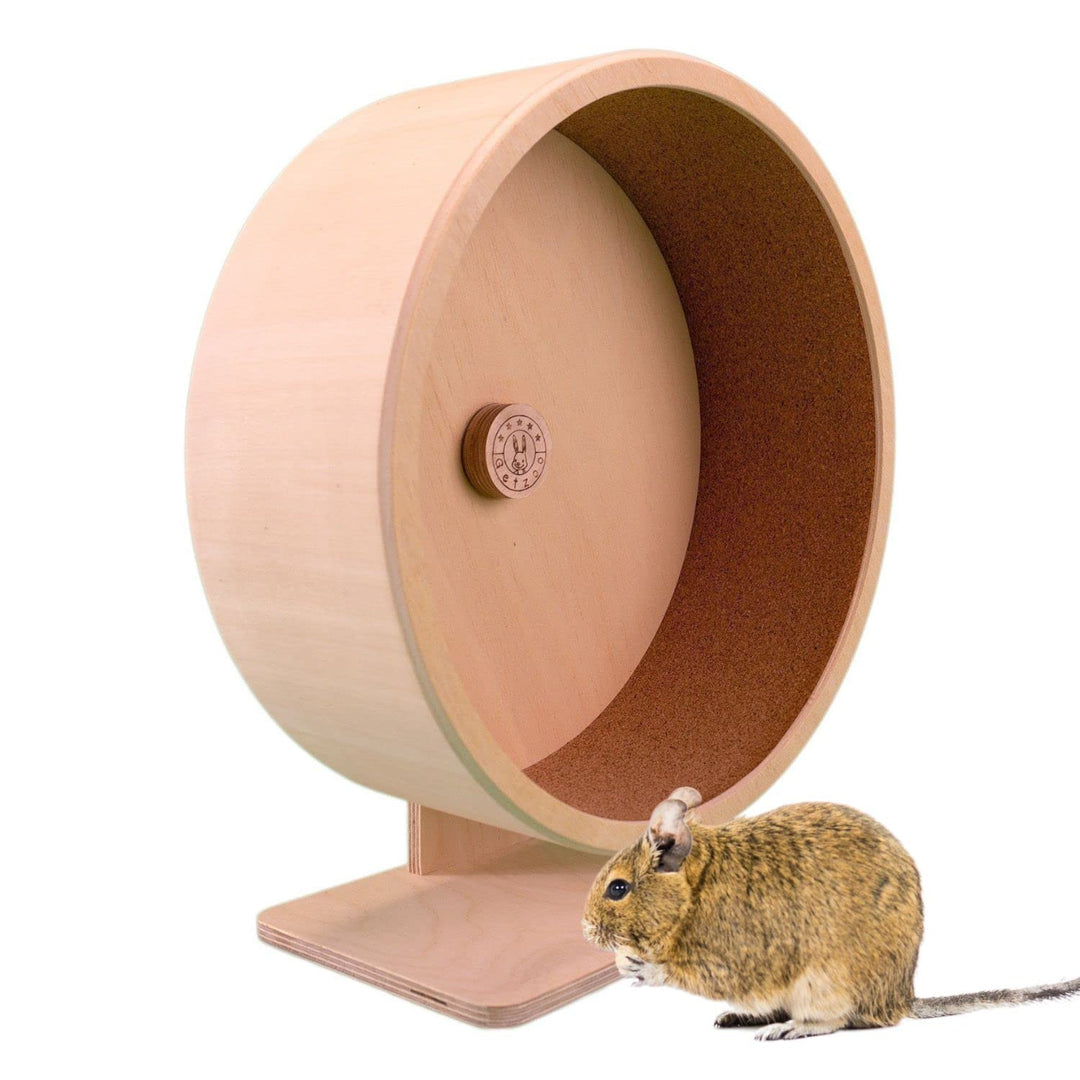 Getzoo Ø 33 cm Korklaufrad (Ø 31,4 cm Innen) mit Korkeinlage I Artgerechtes Design I Austauschbare K