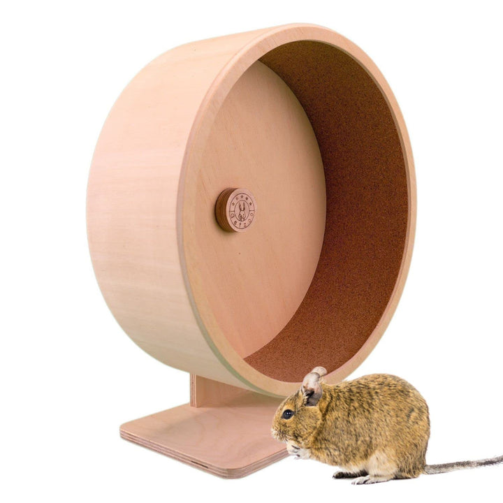 Getzoo Ø 33 cm Korklaufrad (Ø 31,4 cm Innen) mit Korkeinlage I Artgerechtes Design I Austauschbare K