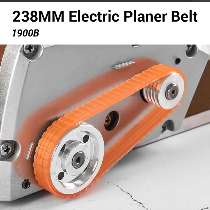 20 Stück Elektrohobel Antriebsriemen 238 ×9.5 mm Gummi Hobel Guertel Orange für BKP180, KP0800, FP08