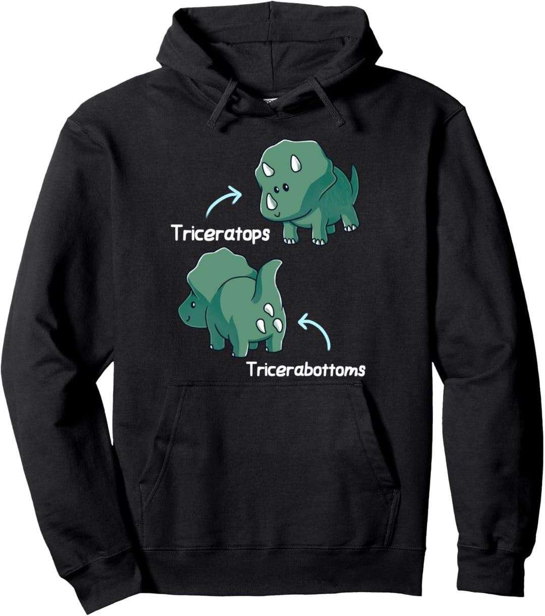 Triceratops Tricerabottoms Dinosaurier Lustig Nerd Geek Dino Pullover Hoodie