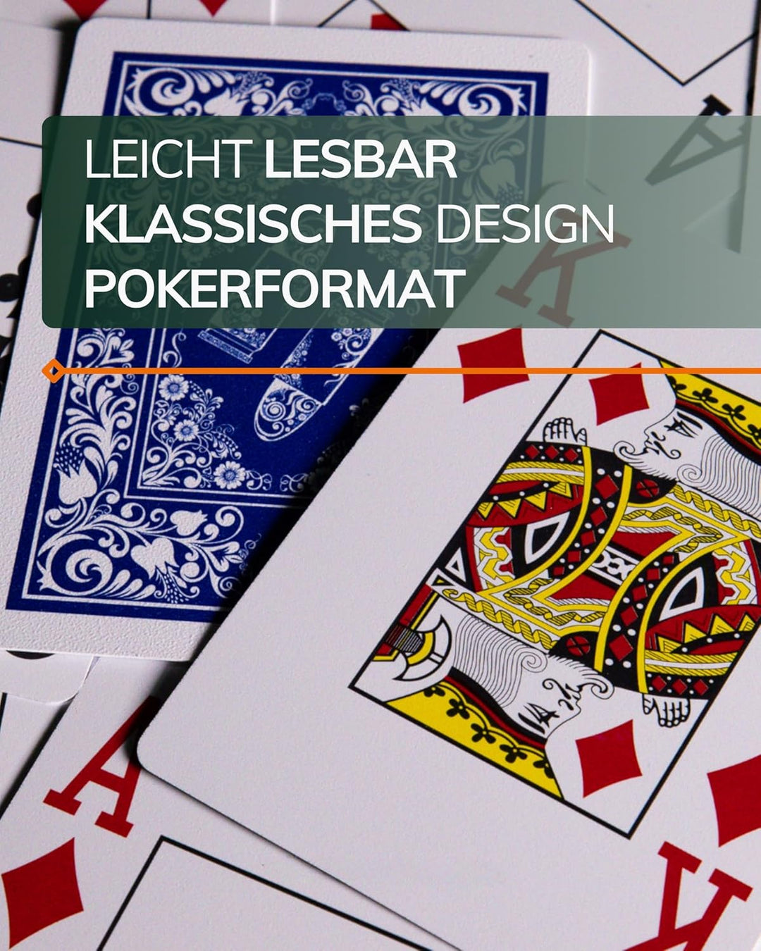 Bullets Playing Cards, 2X 54 Plastik Pokerkarten, Doppelpack, 2 Eckzeichen, Jumbo-Index, Wasserfest,