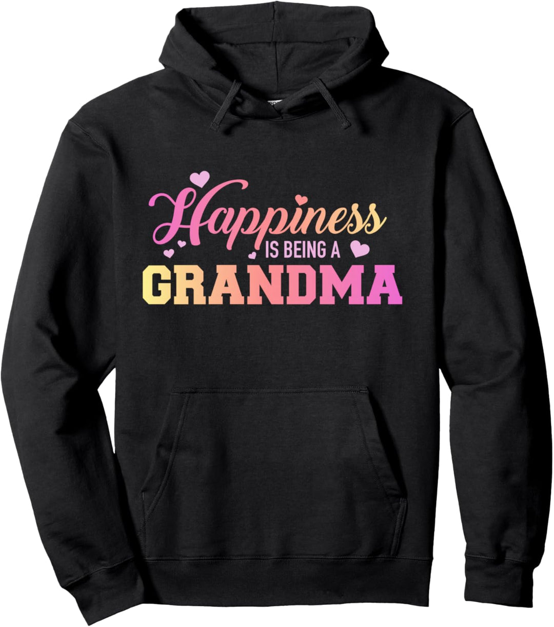 Oma Spruch glücklich Pullover Hoodie