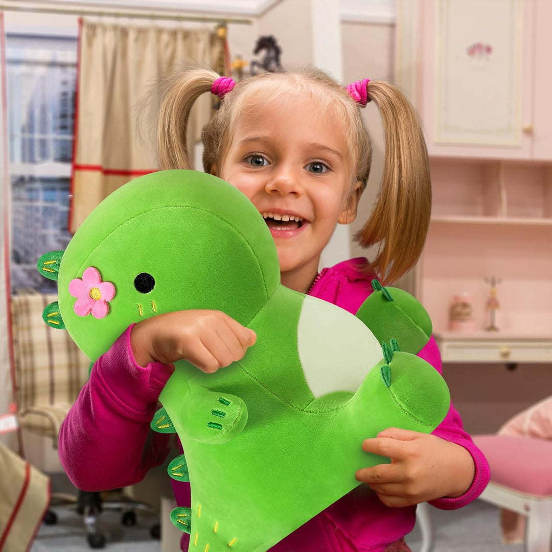 shownicer Plüschtier Dinosaurier Kuscheltier Stofftier Kawaii Dino Plüsch Kissen Spielzeug Plüschsau