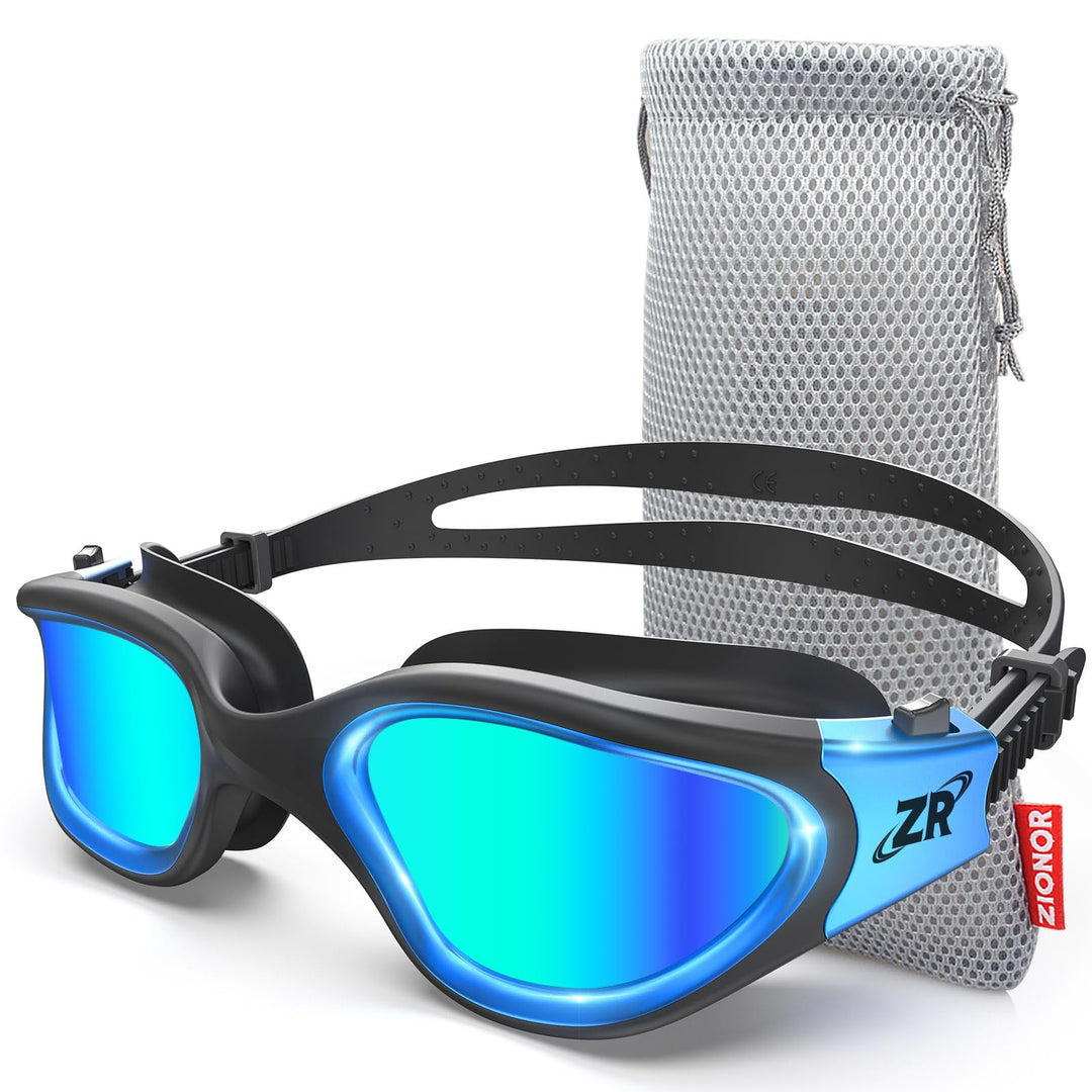 ZIONOR G1 - Polarisierte Schwimmbrille für Unisex und Erwachsene und Damen, beschlagfrei, 100% UV-Sc