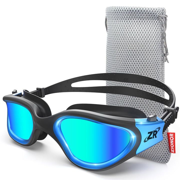 ZIONOR G1 - Polarisierte Schwimmbrille für Unisex und Erwachsene und Damen, beschlagfrei, 100% UV-Sc