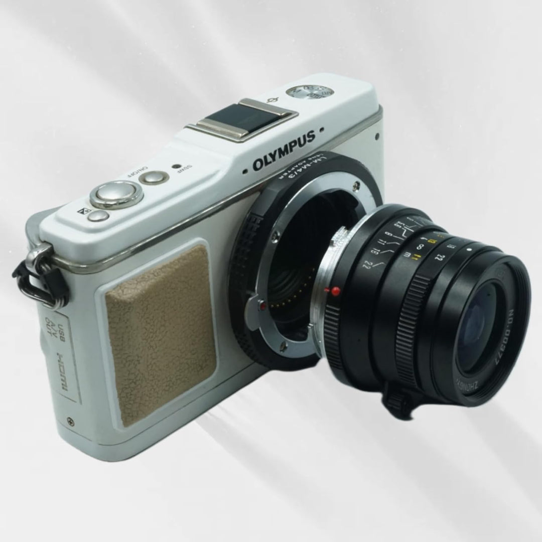 PHOLSY Objektivadapter LM auf MFT Kompatibel mit Leica M LM, Zeiss ZM, Voigtlander VM Objektiv auf M