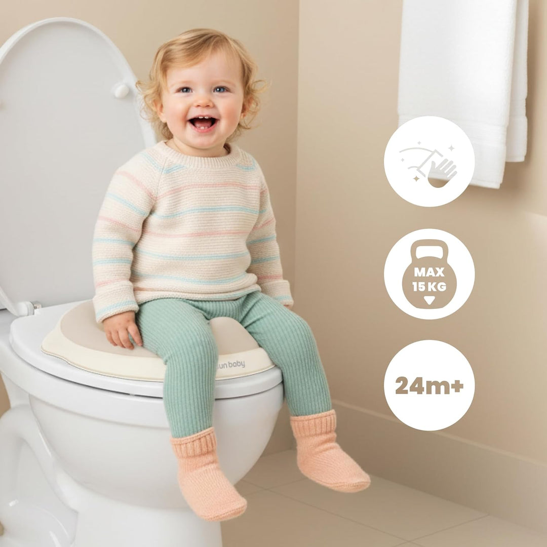 sun baby Kinder Toilettensitz, Toilettenaufsatz für kinder 2 bis 6 Jahren - rutschfest, profilierte