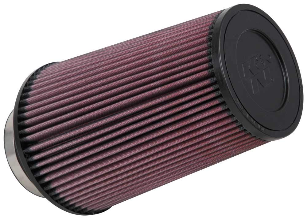 K&N RE-0920 Waschbarer und wiederverwendbarer KFZ und Motorrad Gummi Universalluftfilter