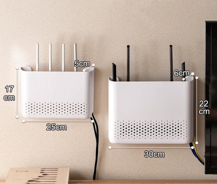 Router Box, Router Verstecken, WiFi Router Aufbewahrungsbox Regal Wand WLAN Wandbehänge TV Kabel Ver